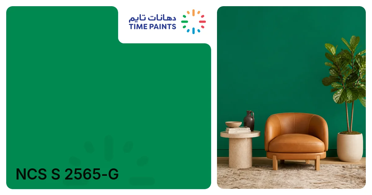 NCS S 2565-G — Color Reference, HEX #00894F, RGB 0, 137, 79 | Time Paints