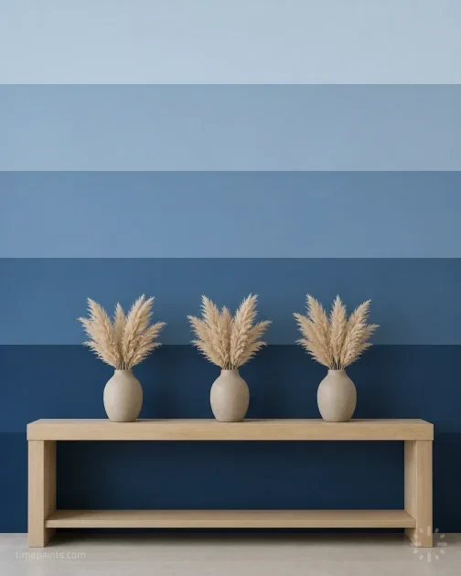 Color wheel emphasizing a monochromatic scheme with paint color selections
